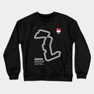 Singapore Race Track (B&W) Crewneck Sweatshirt